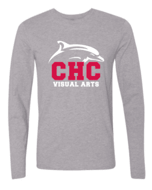 Visual Arts Cape Henry Long Sleeve T-Shirt, Available in Gray and Red (Youth & Adult Sizes)