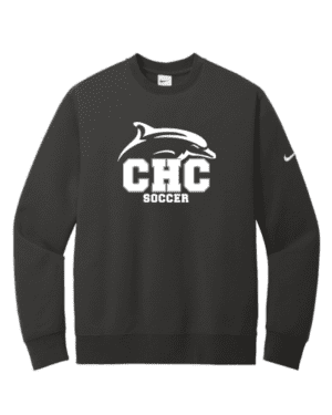 Soccer Nike Club Fleece Crew, Available in Dark Gray, Light Gray and White