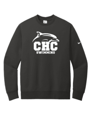 Swimming Nike Club Fleece Crew, Available in Dark Gray, Light Gray and White