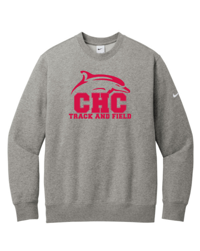 Track & Field Nike Club Fleece Crew, Available in Dark Gray, Light Gray and White - Image 2