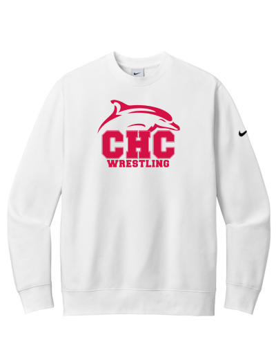 Wrestling Nike Club Fleece Crew, Available in Dark Gray, Light Gray and White - Image 3