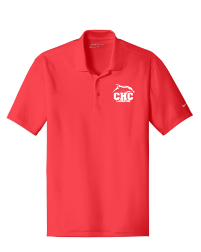 Lacrosse Nike Dri-FIT Classic Fit Polo, Available in Red, White and Dark Gray