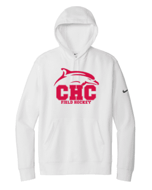 Field Hockey Nike Club Fleece Pullover Hoodie, Available in Gray, White, and Red