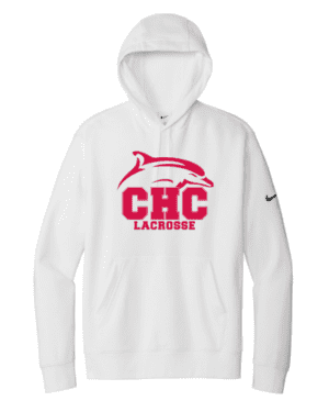 Lacrosse Nike Club Fleece Pullover Hoodie, Available in Gray, White, and Red