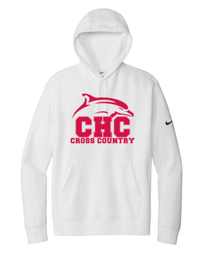 Cross Country Nike Club Fleece Pullover Hoodie, Available in Gray, White, and Red
