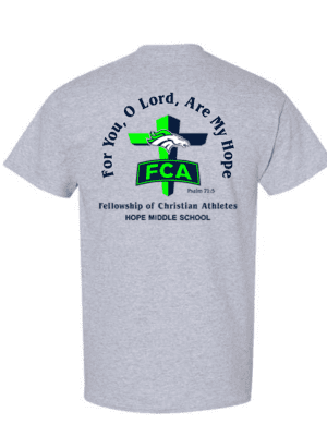 Hope FCA All Cotton Gray T-Shirt