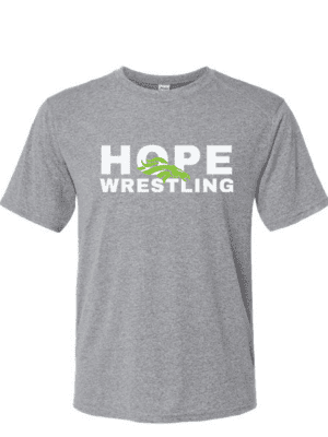 Hope Wrestling Performance Short Sleeve in Gray (YOUTH & ADULT SIZES)