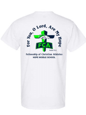 Hope FCA All Cotton White T-Shirt