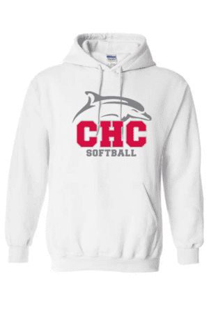 Softball Cape Henry Heavy Blend Hoodie, Available in Gray, White, and Red (Youth & Adult sizes)