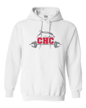 Fitness & Performance Cape Henry Heavy Blend Hoodie, Available in Gray, White, and Red (Youth & Adult sizes)