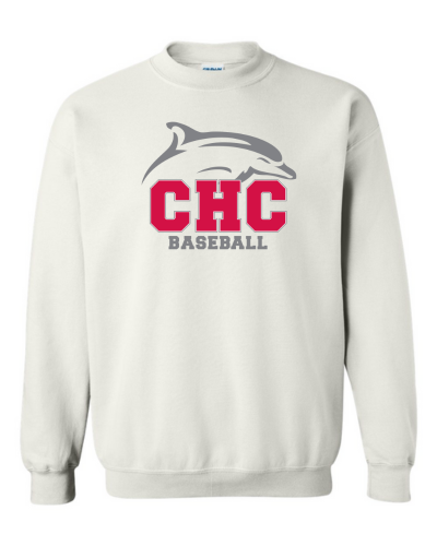 Baseball Heavy Blend Crewneck Cape Henry Sweatshirt, Available in White, Gray and Red (Youth & Adult Sizes) - Image 3