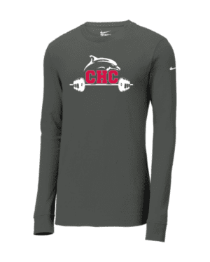 Fitness & Performance Nike Dri-FIT Long Sleeve T-Shirt, Available in White, Dark Gray and Red