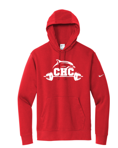 Fitness & Performance Nike Club Fleece Pullover Hoodie, Available in Gray, White, and Red - Image 2
