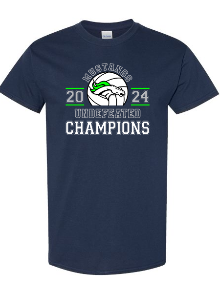 Hope Middle School Volleyball Championship 2024 T-Shirt, Navy (YOUTH & ADULT SIZES)