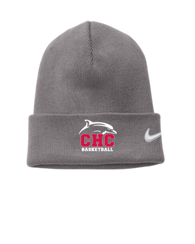 Basketball Nike Beanie, Embroidered Logo, Available in Dark Gray, Light Gray, and Red