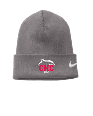 Golf Nike Beanie, Embroidered Logo, Available in Dark Gray, Light Gray, and Red