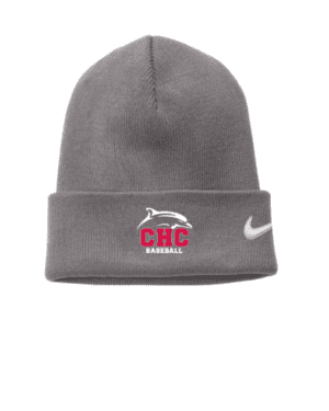 Baseball Nike Beanie, Embroidered Logo, Available in Dark Gray, Light Gray, and Red