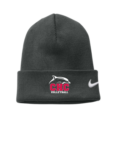 Volleyball Nike Beanie, Embroidered Logo, Available in Dark Gray, Light Gray, and Red - Image 3
