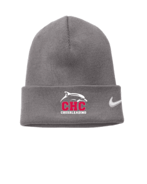 Cheerleading Nike Beanie, Embroidered Logo, Available in Dark Gray, Light Gray, and Red