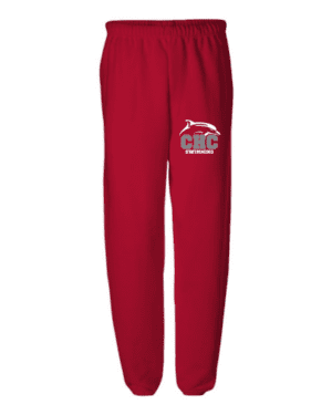 Swimming Jerzees Sweatpants, Available in Dark Gray, Light Gray, Red, and White (Youth & Adult Sizes)