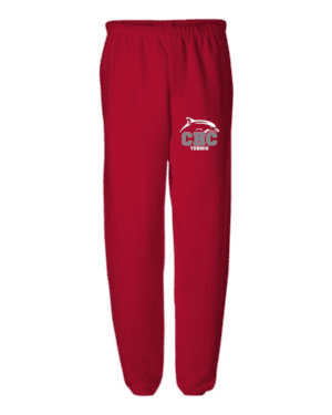 Tennis Jerzees Sweatpants, Available in Dark Gray, Light Gray, Red, and White (Youth & Adult Sizes)