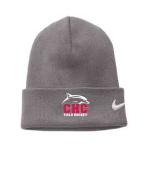 Field Hockey Nike Beanie, Embroidered Logo, Available in Dark Gray, Light Gray, and Red