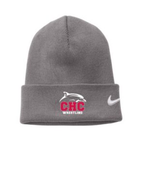 Wrestling Nike Beanie, Embroidered Logo, Available in Dark Gray, Light Gray, and Red