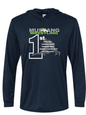 Hope Wrestling Championship Performance Hoodie Long Sleeve Navy (YOUTH & ADULT SIZES)
