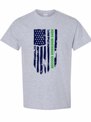 Hope Soccer Mustang Sport Gray Gildan T-shirt