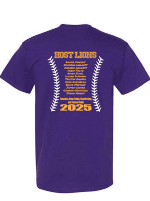 Host Lions Team Roster Shirt
