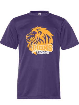 Lions Baseball Performance T-Shirt (logo 2)