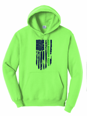 Hope Middle School Soccer Port and Company Neon Green Hoodie